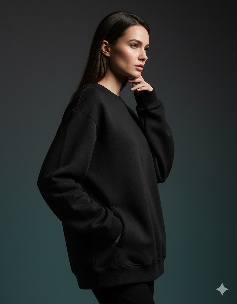 The Essential Ladies Oversized Sweatshirt | Teeyatra