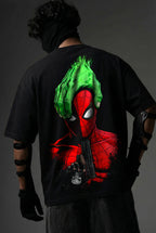 Teeyatra Spider-Hulk Rage Oversized T-Shirt | 240 GSM French Terry | Premium Streetwear