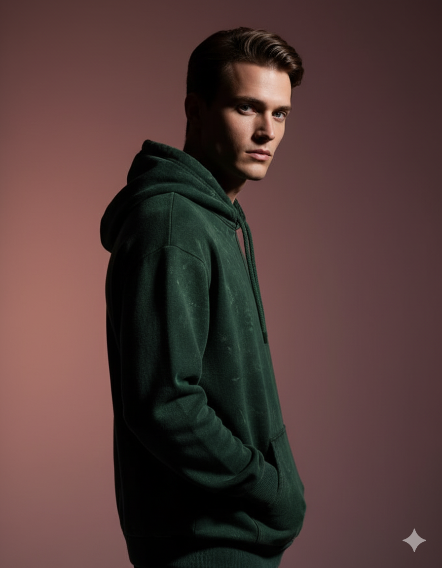 The Effortless Comfort Men's Acid Washed Hoodie | Teeyatra