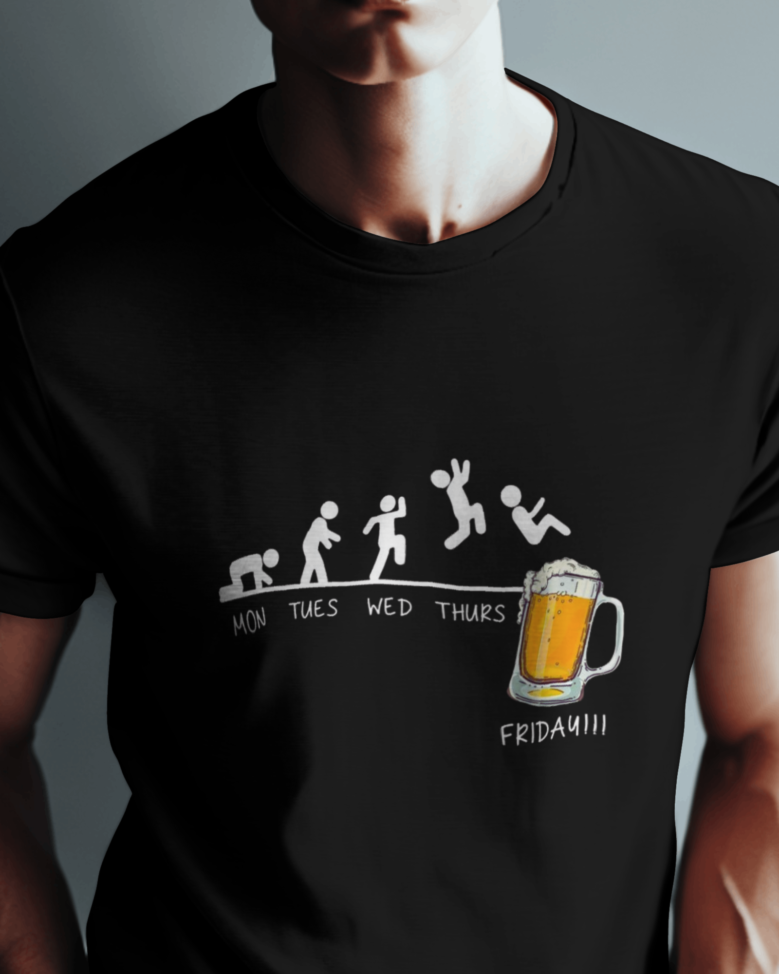 The Friday Finisher Men's Classic Crew T-Shirt | Teeyatra | Abstract