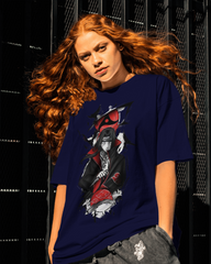 Akatsuki Itachi Uchiha Fan Unisex Oversized Classic T-shirt | Teeyatra | Anime