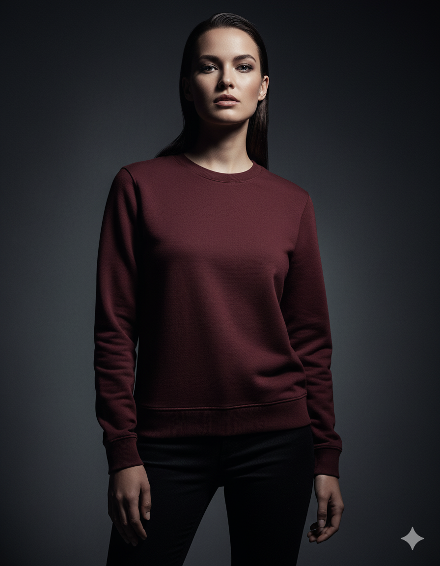 Classic Crewneck Ladies Sweatshirt | Teeyatra