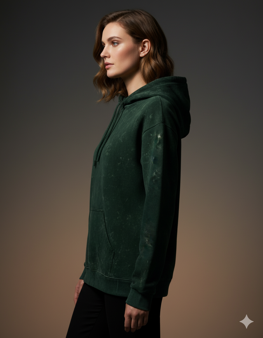 The Effortless Comfort Ladies Acid Washed Hoodie | Teeyatra