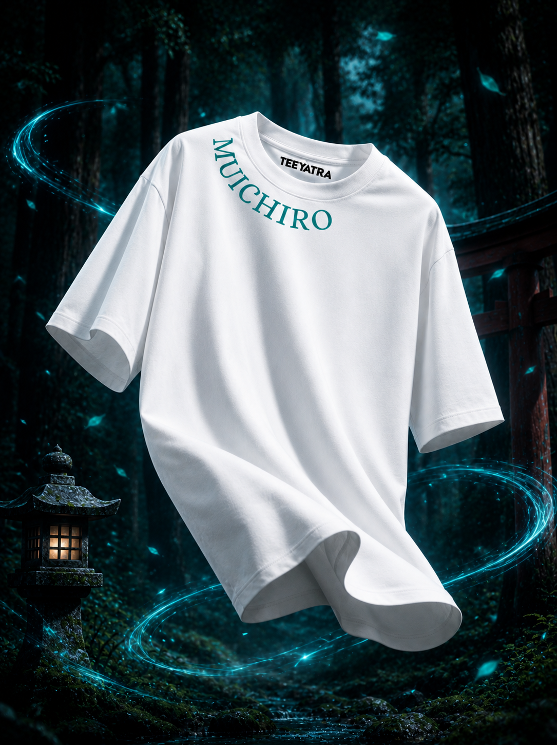 Teeyatra Mist Hashira Muichiro Oversized 240 GSM Tee