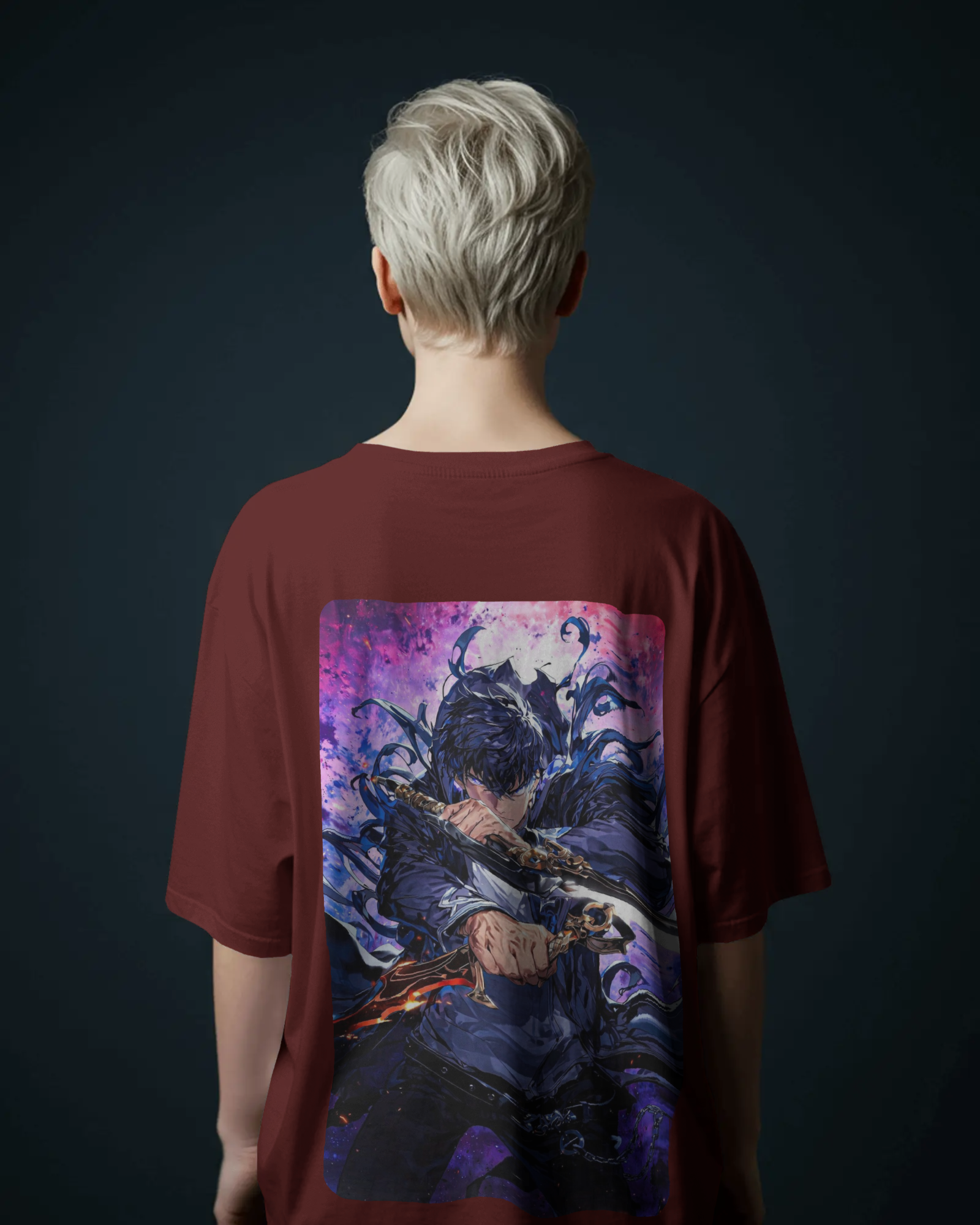 Solo Leveling Sung Jin-woo Ladies Oversized Classic T-shirt | Teeyatra | Anime