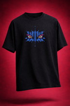 Teeyatra Demon Moons Akaza Oversized 240 GSM Tee