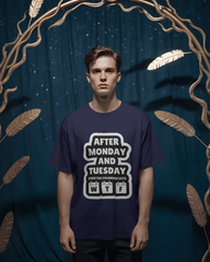 Humorous Work Week Men's Classic Crew T-Shirt | Teeyatra | Abstract