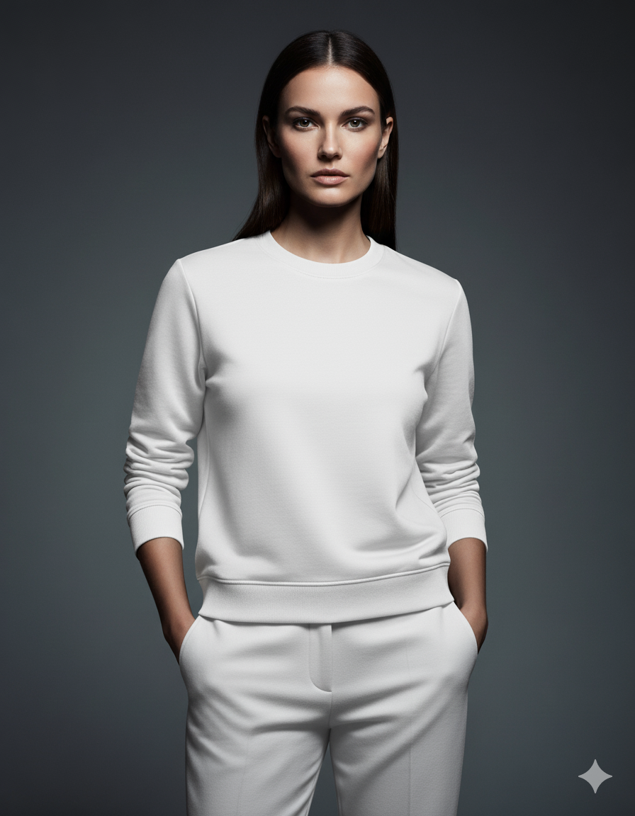 Classic Crewneck Ladies Sweatshirt | Teeyatra