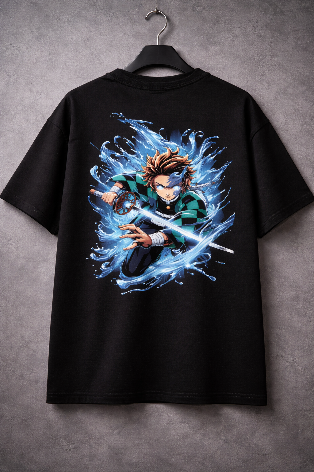 Teeyatra Water Breathing Tanjiro Oversized 240 GSM Tee