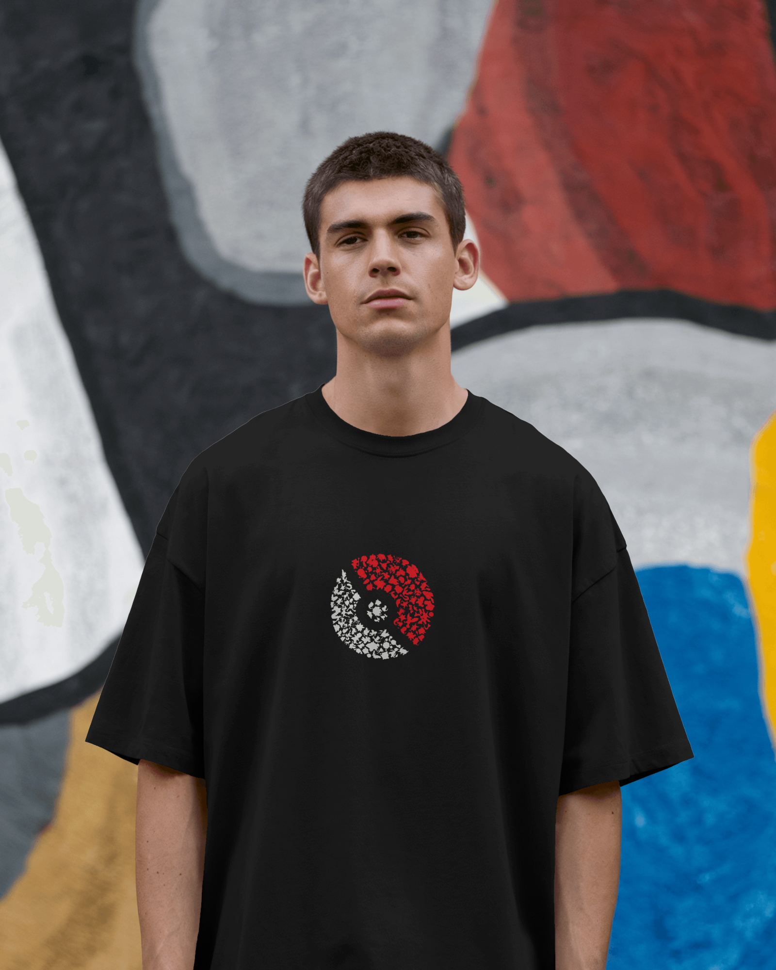 Charmander & Charizard Evolution Men's Oversized Classic T-shirt | Teeyatra | Anime