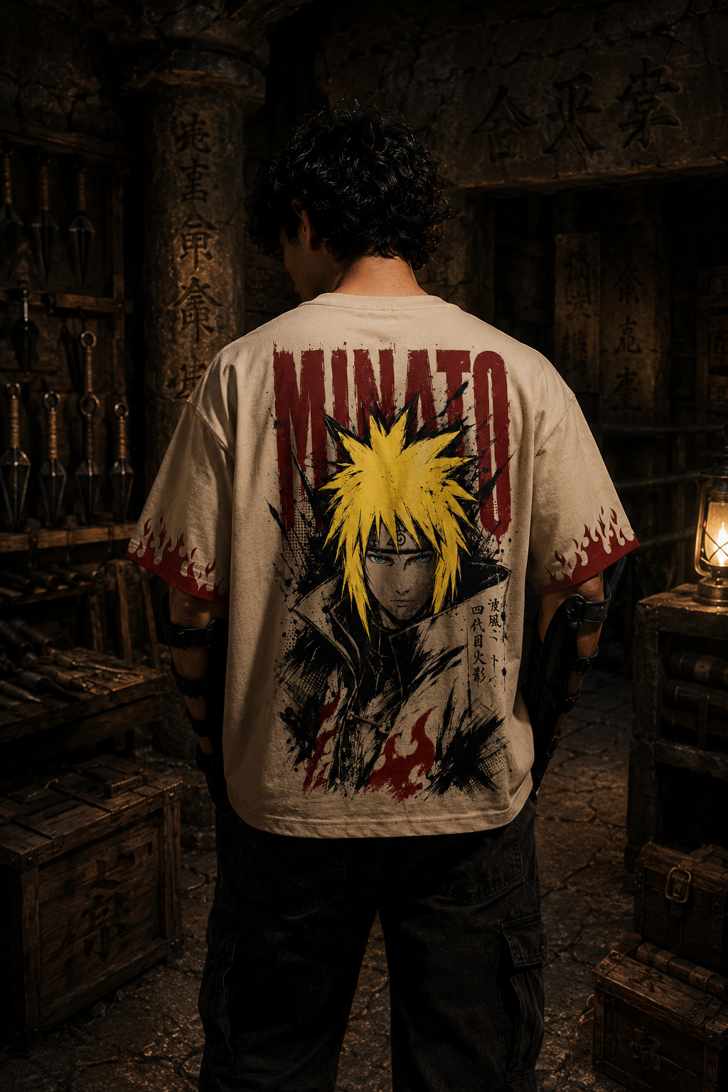 Teeyatra Minato Flash Oversized T-Shirt | Naruto Edition