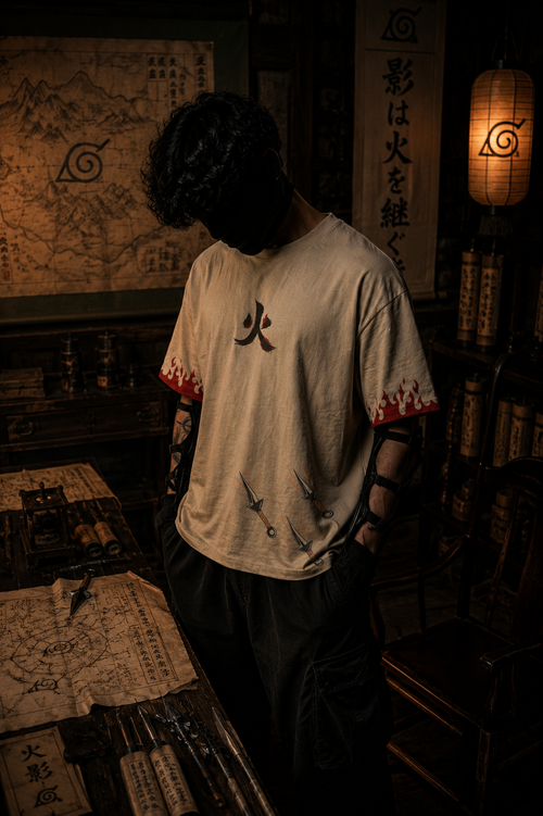Teeyatra Minato Flash Oversized T-Shirt | Naruto Edition