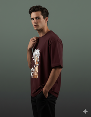 Gear 5 Luffy Anime Men's Oversized Classic T-shirt | Teeyatra