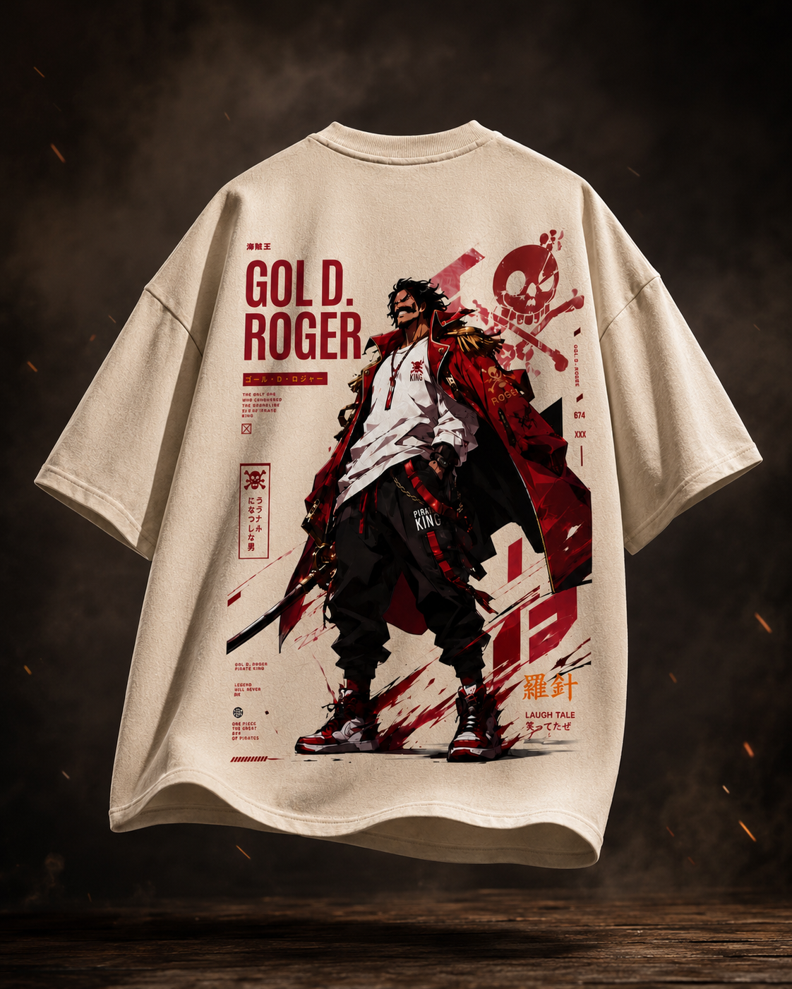 Teeyatra Gol D. Roger Oversized T-Shirt