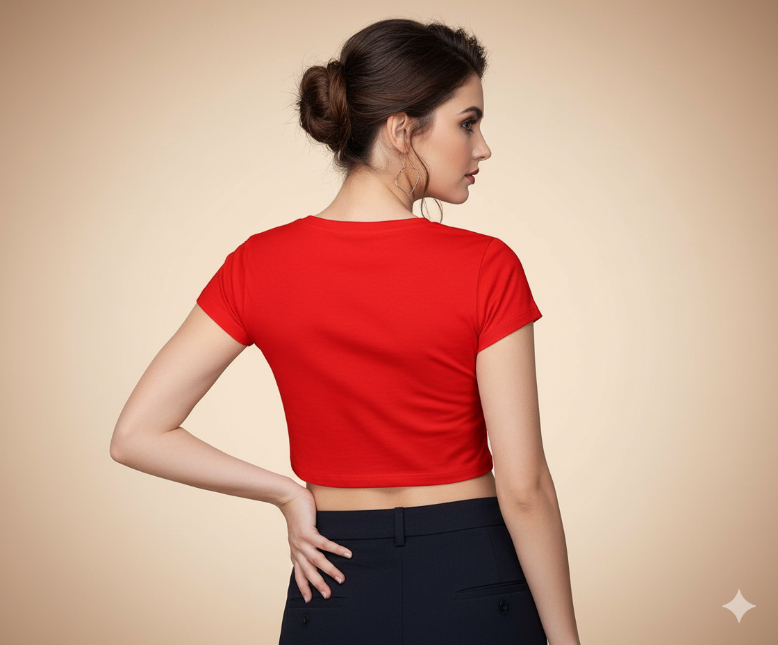 Melody of the Cosmos Crop Top | Teeyatra | Abstract