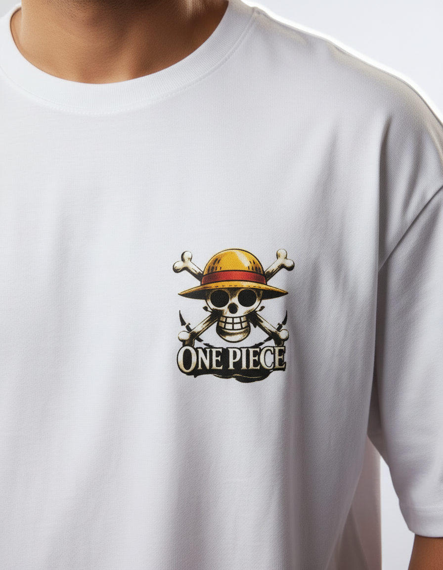 Luffy "King of Pirates" Oversized Graphic T-Shirt – Teeyatra Anime Edition