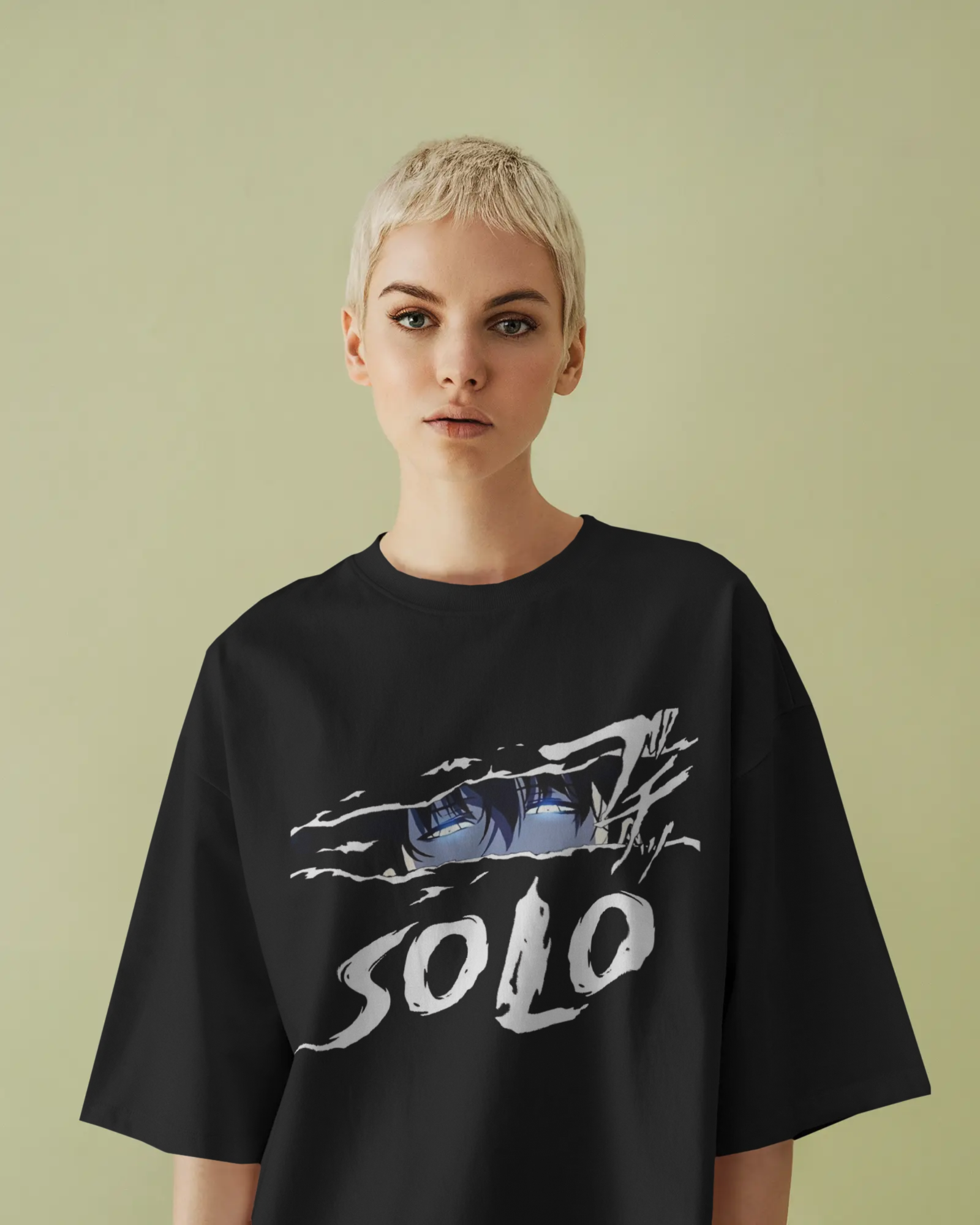 Solo Leveling Sung Jin-woo Ladies Oversized Classic T-shirt | Teeyatra | Anime