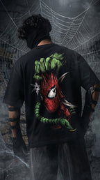 Teeyatra Spider-Octo Fury Oversized T-Shirt | 240 GSM French Terry | Premium Streetwear