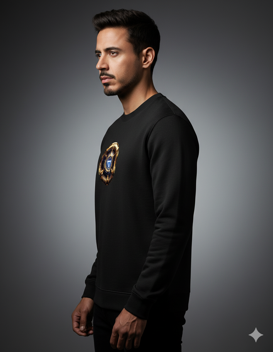 Arc Reactor Power Pullover Men's Sweatshirt | Teeyatra | Marvel