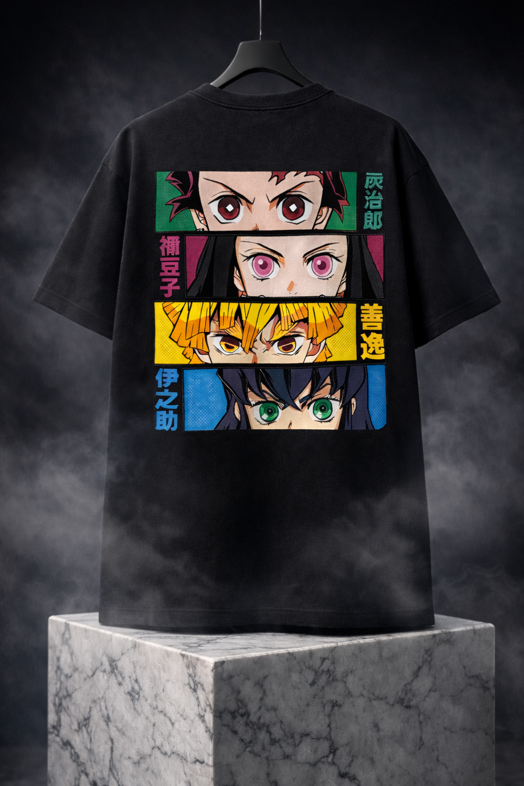 Teeyatra Demon Squad Eyes Oversized 240 GSM Tee