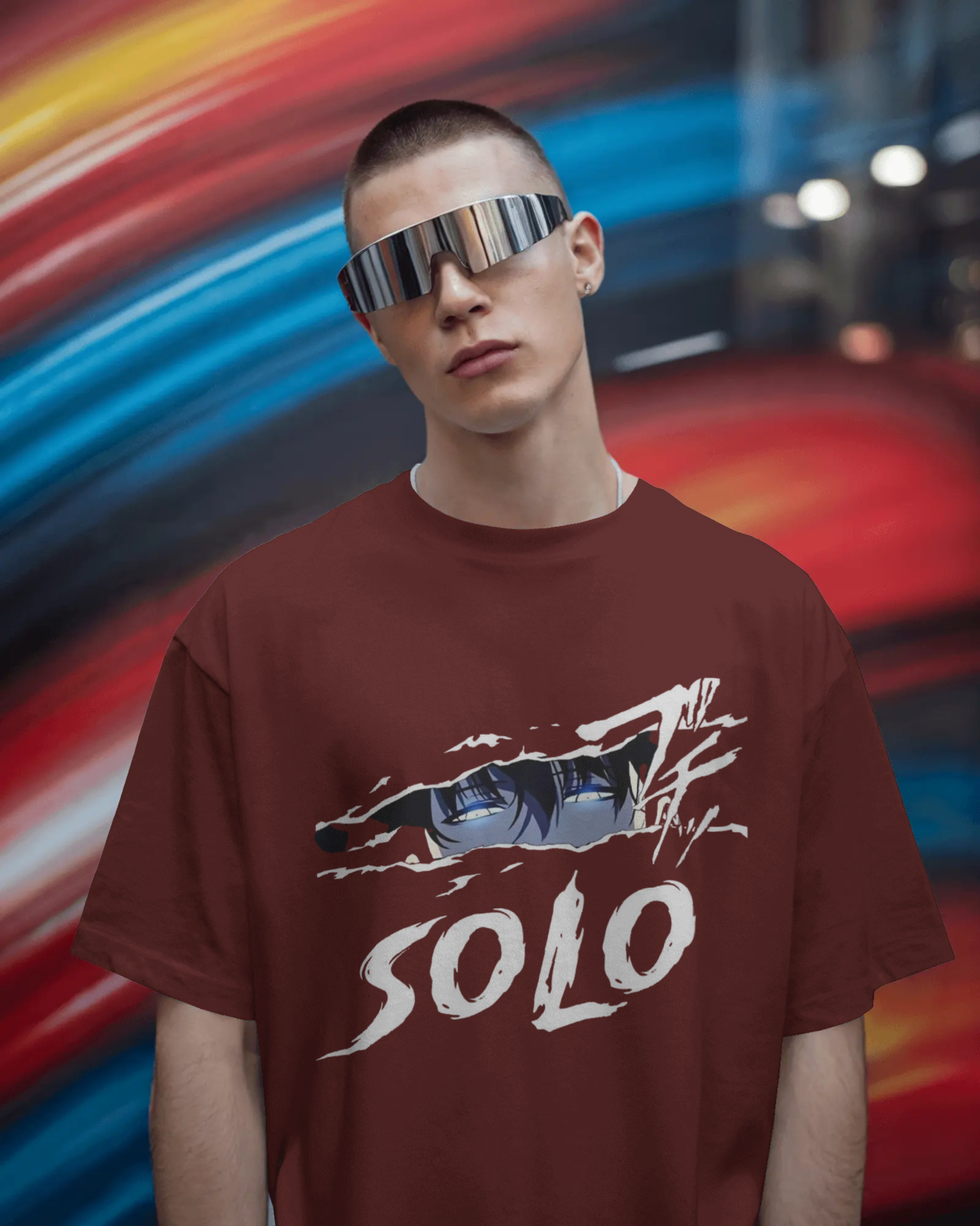 Solo Leveling Sung Jin-woo Men's Oversized Classic T-shirt | Teeyatra | Anime