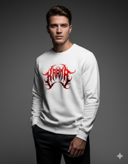 The Karma Crewneck Men's Sweatshirt | Teeyatra | Abstract