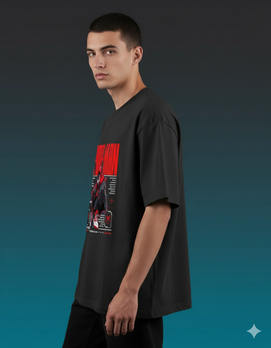 Marvel's Spider-Man: Miles Morales Oversized Classic T-shirt | Teeyatra