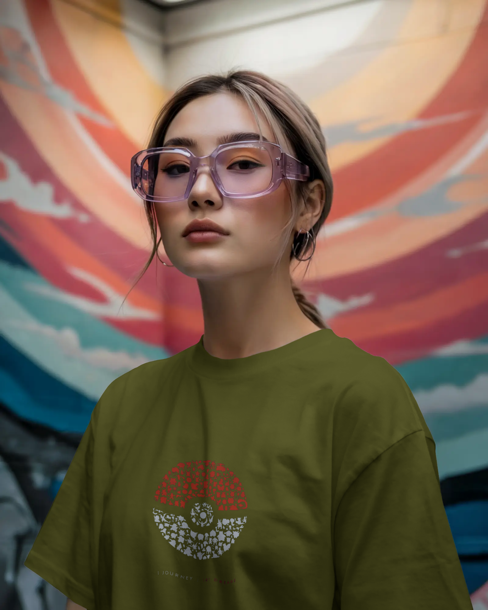 Charizard and Ash: The Unstoppable Duo Ladies Oversized Classic T-shirt | Teeyatra | Anime