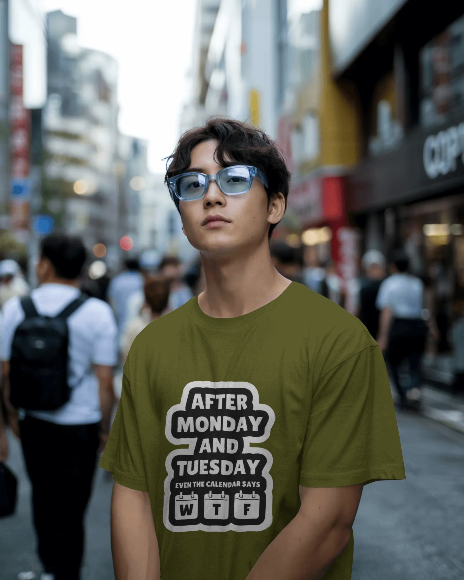 Humorous Work Week Men's Classic Crew T-Shirt | Teeyatra | Abstract