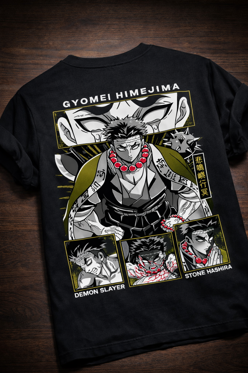 Teeyatra Stone Hashira Gyomei Oversized 240 GSM Tee