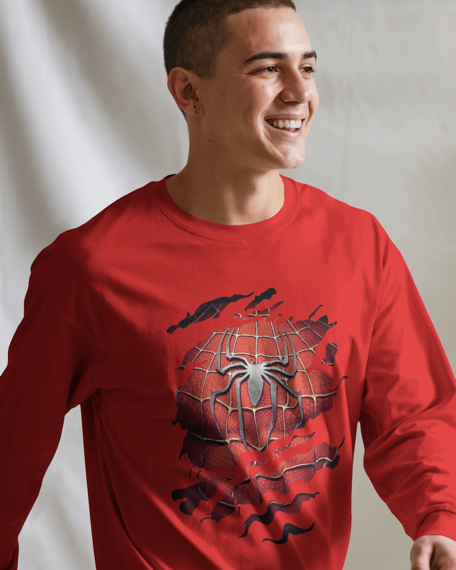 Unleash Your Inner Marvel Spider-Man, Men's Full Sleeve T-Shirt | Teeyatra