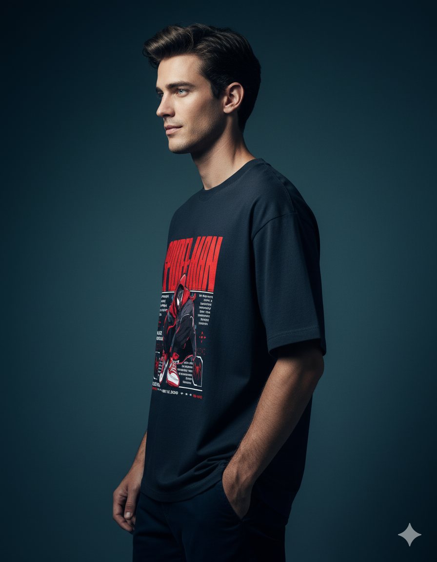 Marvel's Spider-Man: Miles Morales Oversized Classic T-shirt | Teeyatra