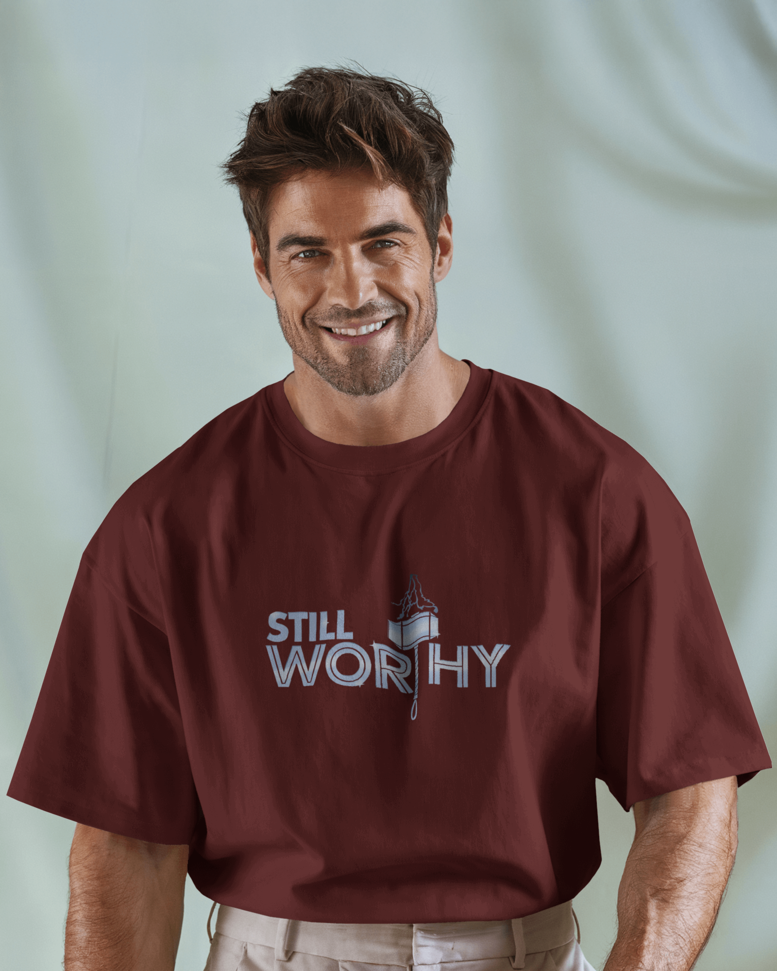 Defender of Earth: Avengers Back Print Men's Oversized Classic T-shirt | Teeyatra| Marvel