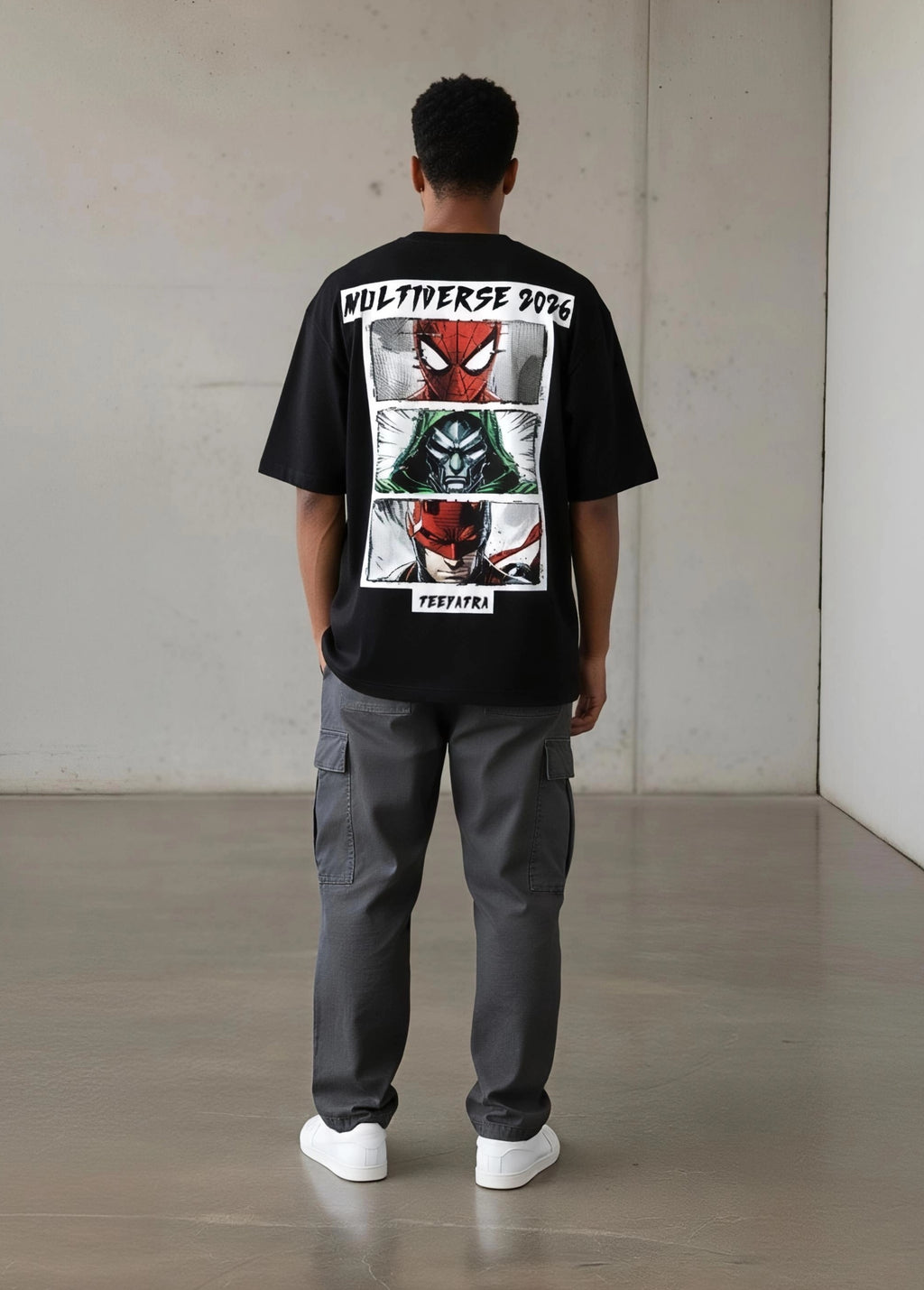 Teeyatra "Multiverse 2026" Premium Oversized T-Shirt – 240 GSM French Terry