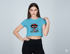 The Fearless Statement Crop Top | Teeyatra | Abstract