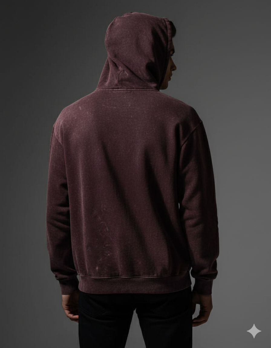 The Effortless Comfort Men's Acid Washed Hoodie | Teeyatra