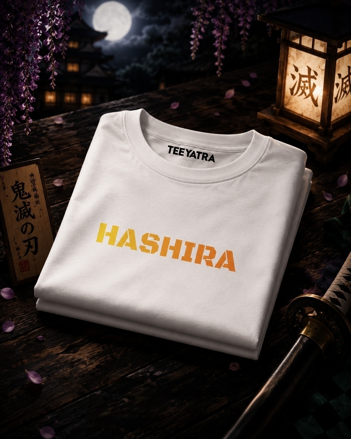 Hashira Unleashed: The Elite Nine Oversized Graphic Tee