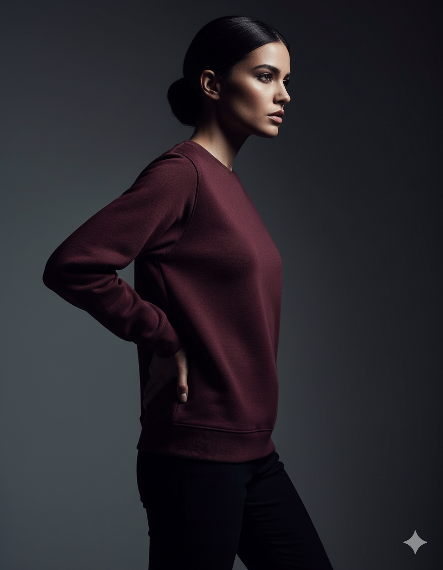 Classic Crewneck Ladies Sweatshirt | Teeyatra
