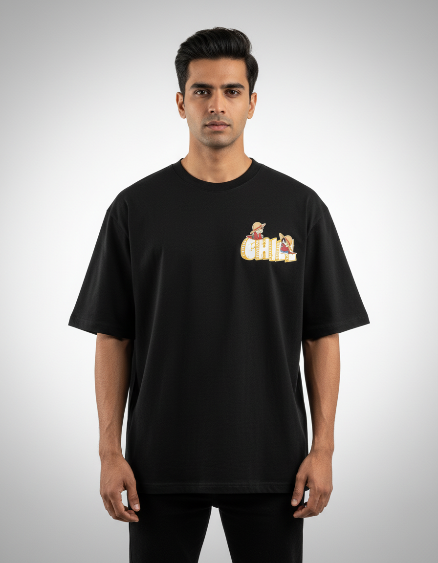 Luffy "Chill" Edition - One Piece | Premium Oversized Streetwear T-Shirt