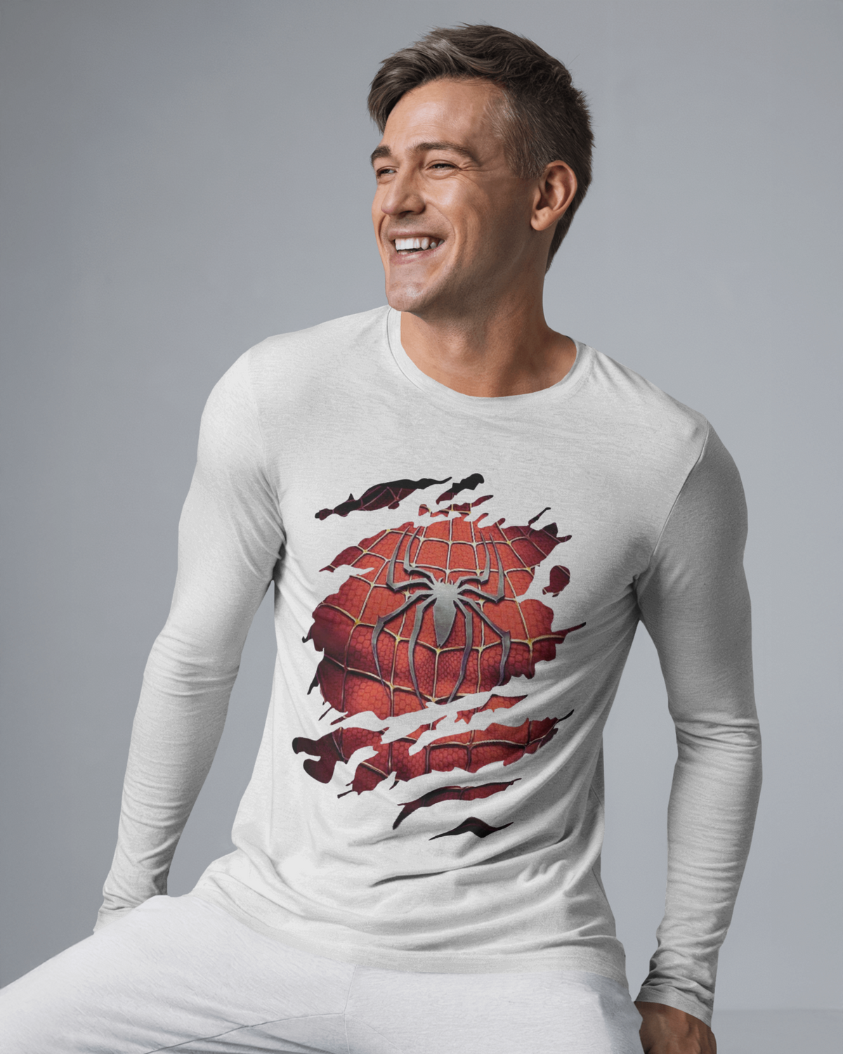 Unleash Your Inner Marvel Spider-Man, Men's Full Sleeve T-Shirt | Teeyatra