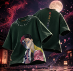 Teeyatra Demon Slayer Akaza Aura Oversized T-Shirt