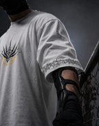 Teeyatra Cosmic Warrior Oversized T-Shirt | Divine Blade Edition