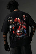 Teeyatra Spider Trinity Oversized T-Shirt