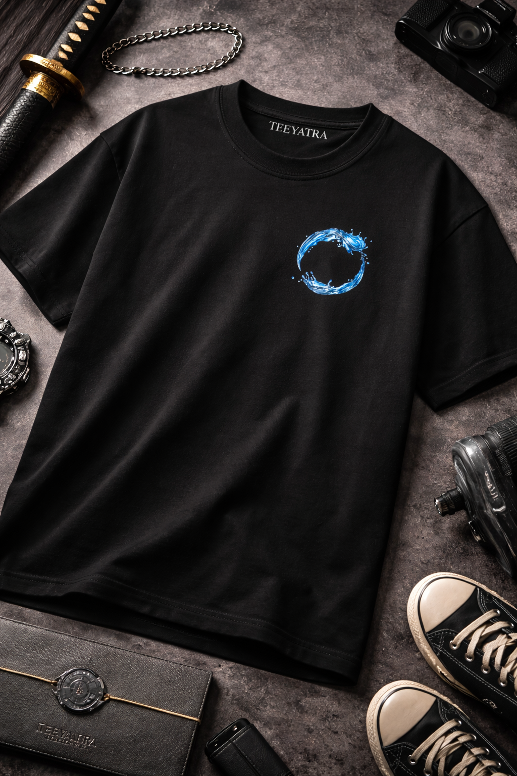 Teeyatra Water Breathing Tanjiro Oversized 240 GSM Tee