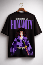 Kokushibo “I Abandoned My Humanity” Oversized T-Shirt – 240 GSM French Terry | TeeYatra