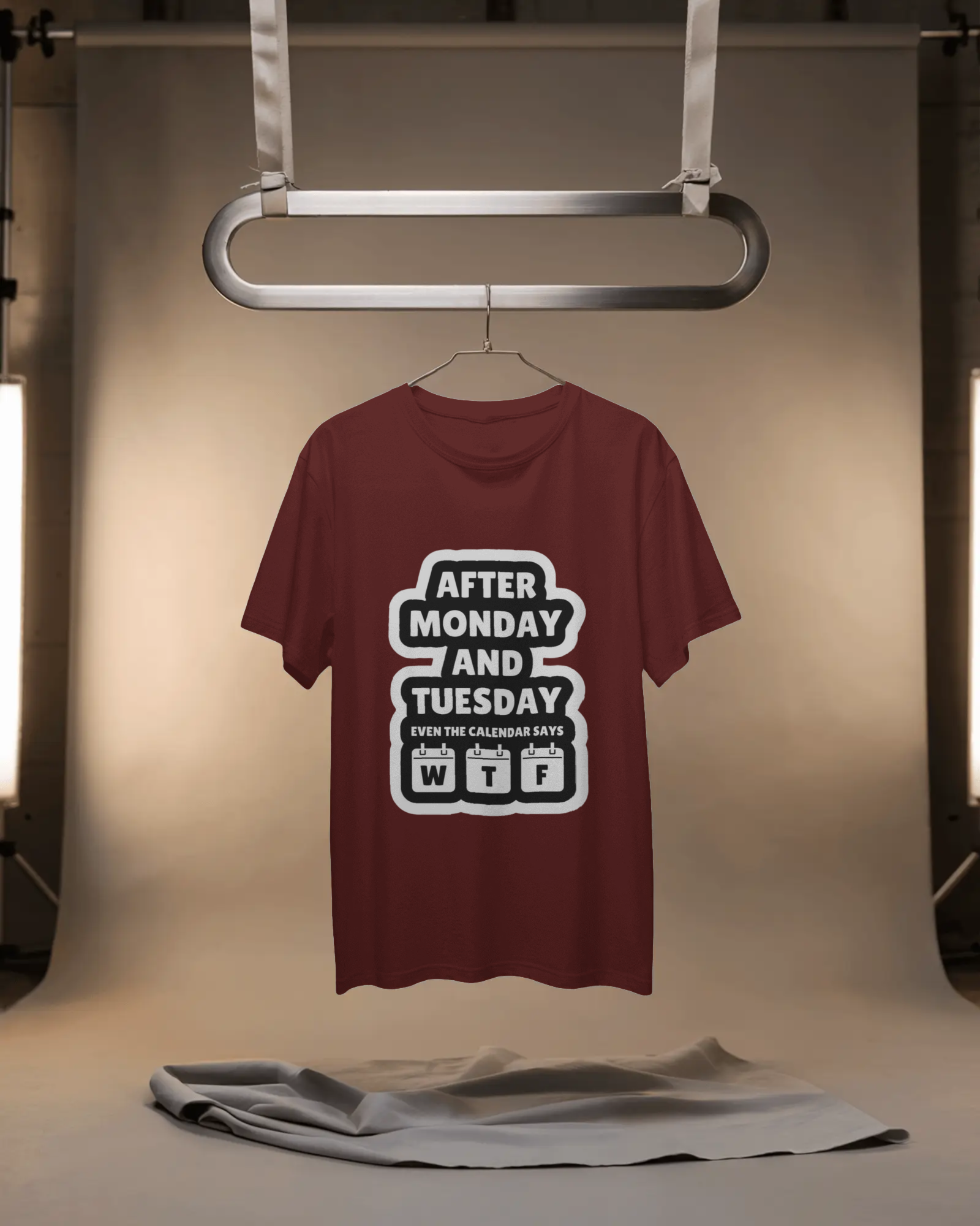 Humorous Work Week Men's Classic Crew T-Shirt | Teeyatra | Abstract