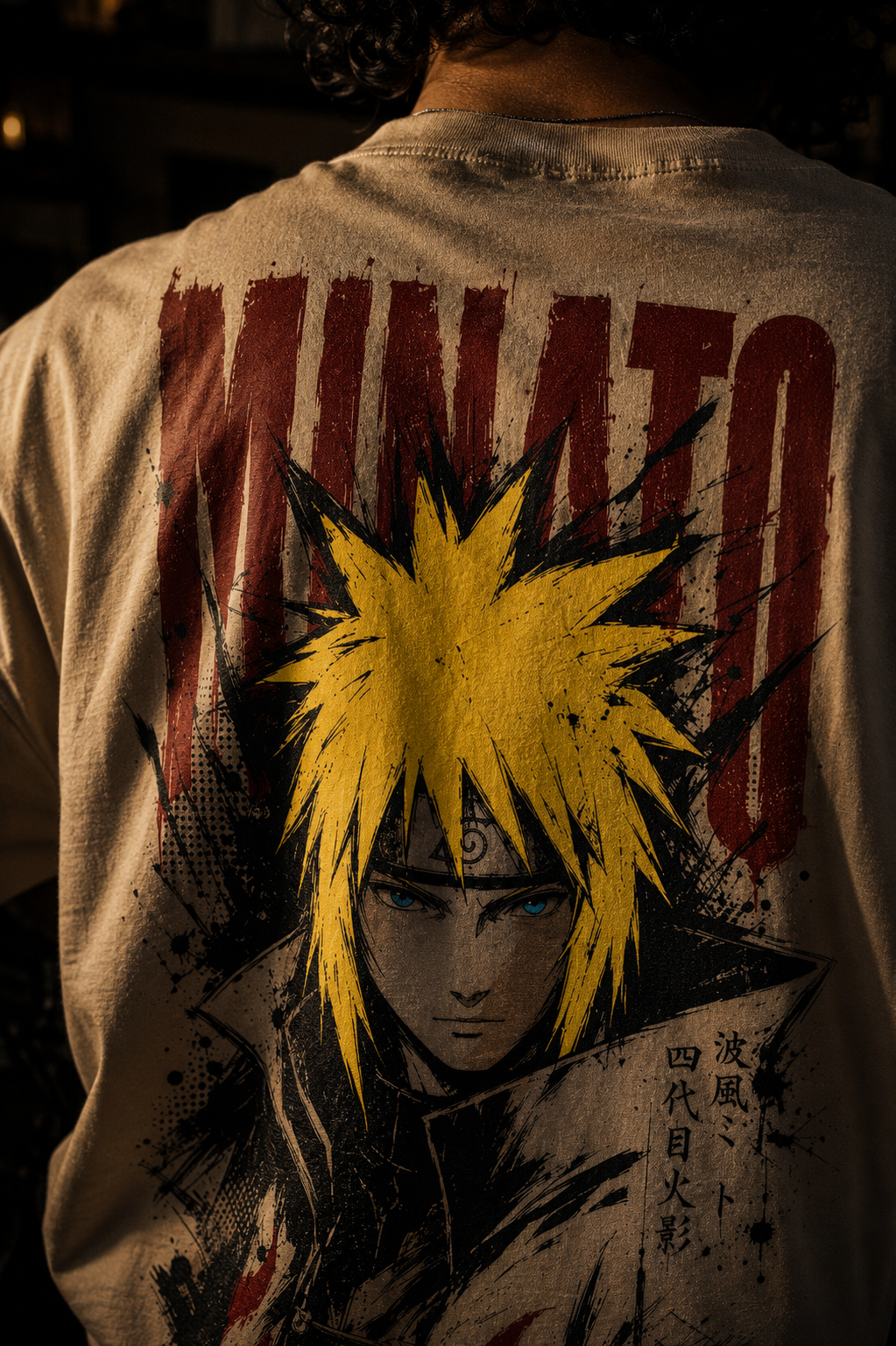 Teeyatra Minato Flash Oversized T-Shirt | Naruto Edition