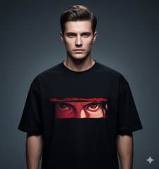 Mysterious Sasuke Anime Men's Oversized Tee | Teeyatra