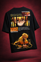 Teeyatra Thunder Zenitsu Oversized 240 GSM Tee