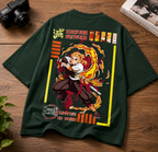 Teeyatra Flame Hashira Rengoku Oversized 240 GSM Tee